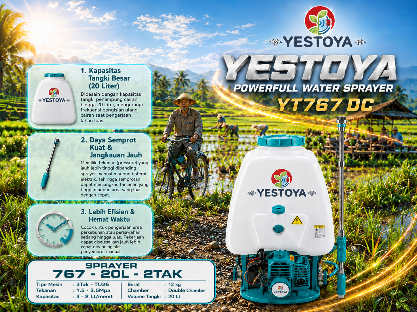 Water Sprayer YT767 DC