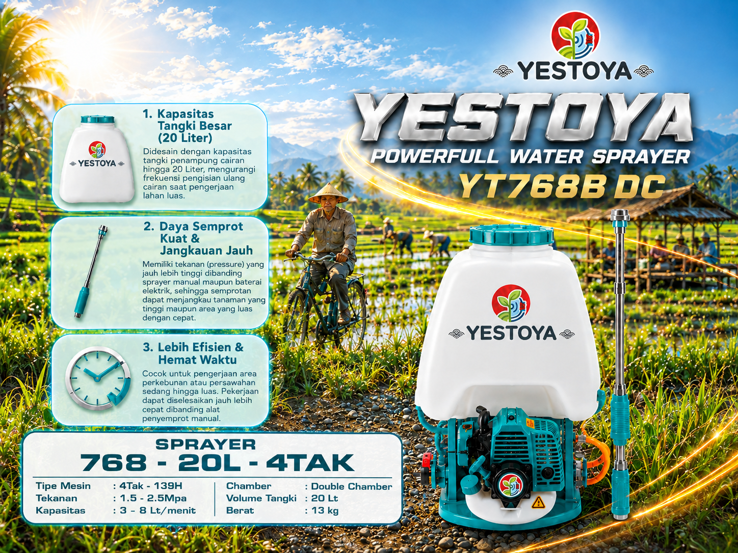 Water Sprayer YT768B DC