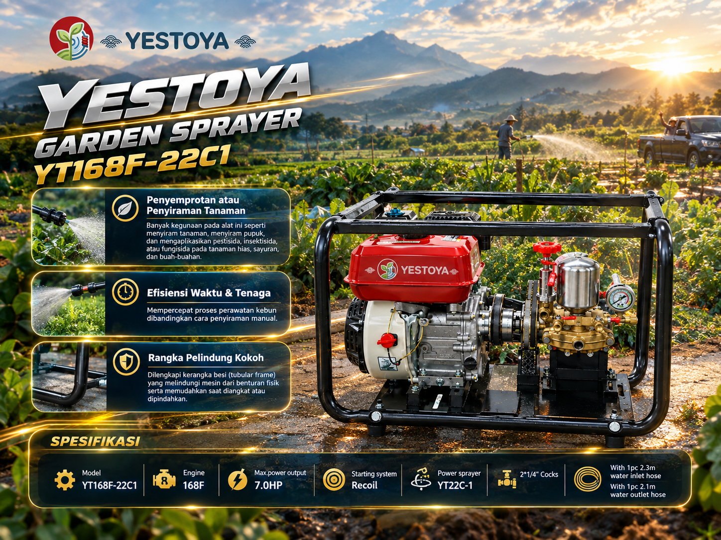 Garden Sprayer YT168F-22C1