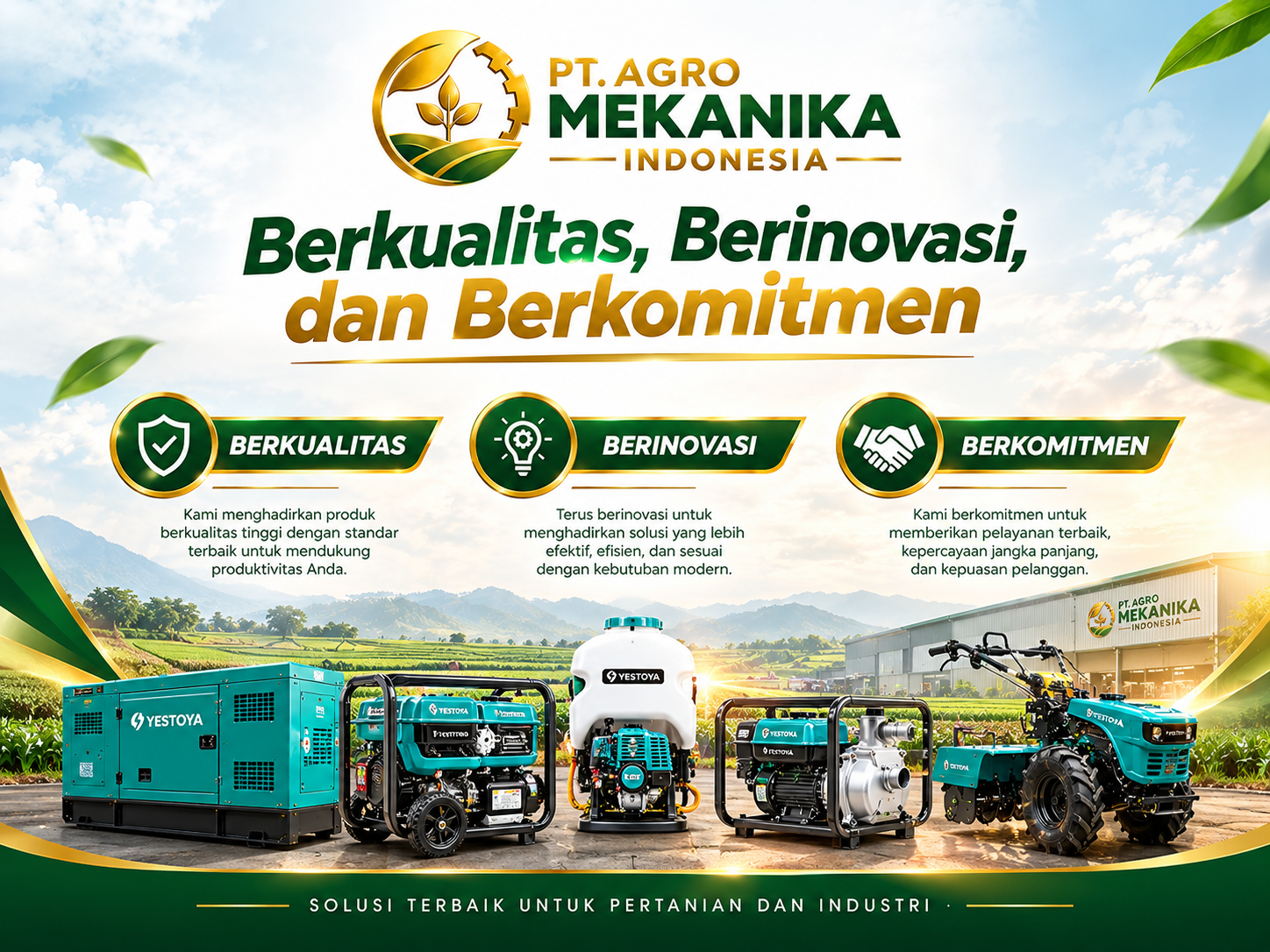 Produk yang Berkualitas, Berinovasi, dan Berkomitmen Hadir untuk Anda